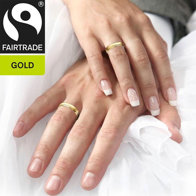 FAIR TRADE GOLD Trauringe Gelbgold mit Diamanten - Trauringmacher