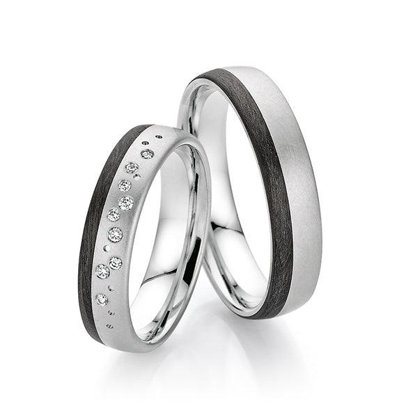 FISCHER Trauringe Carbon & Platin A STAR IS BORN 23-01596-050 - Trauringmacher