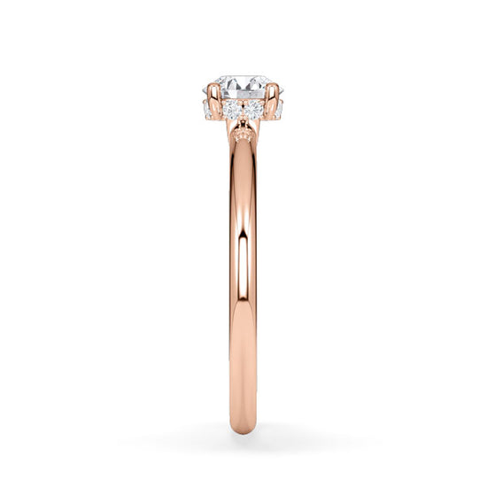 Verlobungsring Rosegold 585 mit Diamant I AMORE