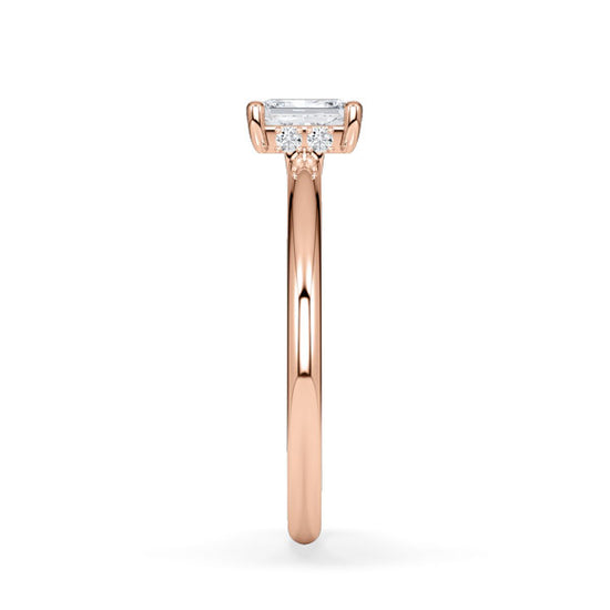 Verlobungsring Rosegold 585 mit Diamant I AMORE RADIANT