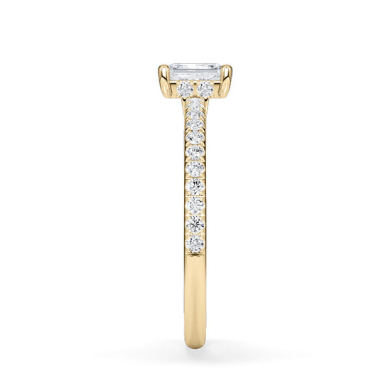 Verlobungsring Gelbgold 585 mit Diamanten I AMORE RADIANT PAVE
