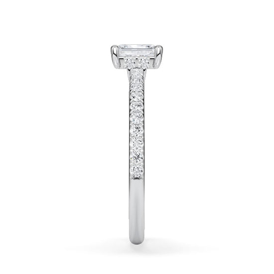Verlobungsring Platin 950 mit Diamanten I AMORE RADIANT PAVE