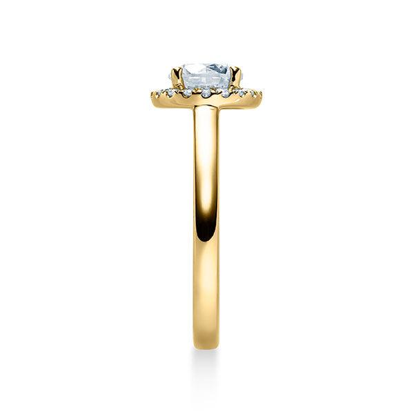 Verlobungsring Gelbgold/- 750 mit Diamanten ins. 0.38ct | ROMEO - Trauringmacher München