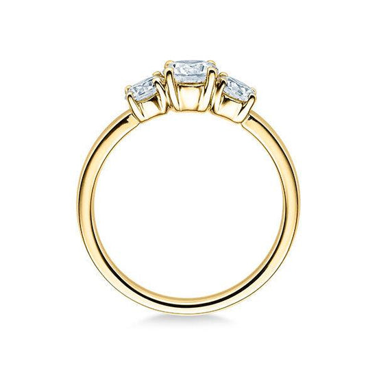 Verlobungsring Gelbgold/- 750 mit Diamanten ins. 1.00ct | BRIDAL - Trauringmacher München