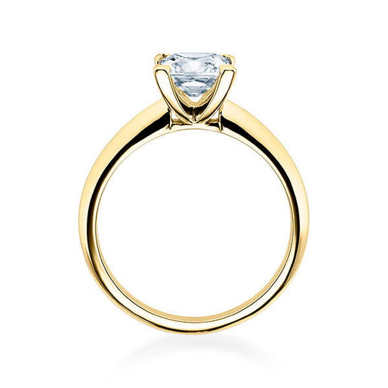 Verlobungsring Gelbgold 750/- 18k mit Diamant ab 0.30ct | PRINCESS - Trauringmacher München