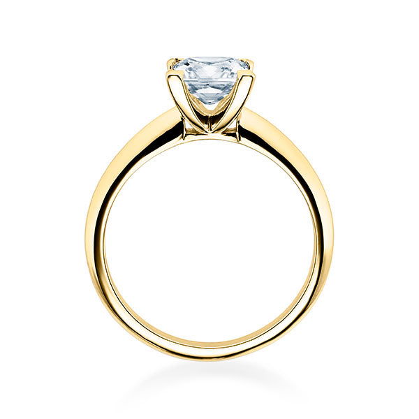 Verlobungsring Gelbgold 750/- 18k mit Diamant ab 0.30ct | PRINCESS - Trauringmacher München