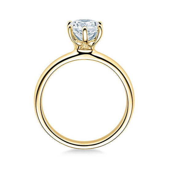 Verlobungsring Gelbgold 750/- 18k mit Diamant ab 0.30ct | SOLITÄR - Trauringmacher München