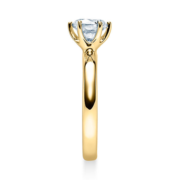 Verlobungsring Gelbgold 750/- 18k mit Diamant ab 0.30ct | SOLITÄR - Trauringmacher München