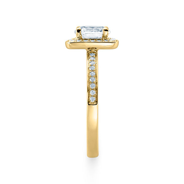 Verlobungsring Gelbgold 750/- mit Diamanten zus. 0.42ct | TAL - Trauringmacher München