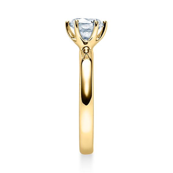 Verlobungsring Gelbgold mit Diamant ab 0.10ct | SOLITÄR - Trauringmacher München