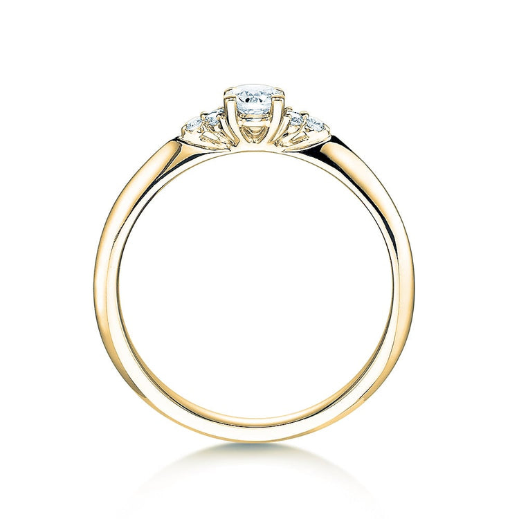 Verlobungsring Gelbgold mit Diamanten zus. 0.21ct | GLORY - Trauringmacher München
