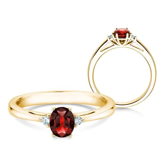 Verlobungsring LIFE Gelbgold mit Rubin Diamanten - Main Image