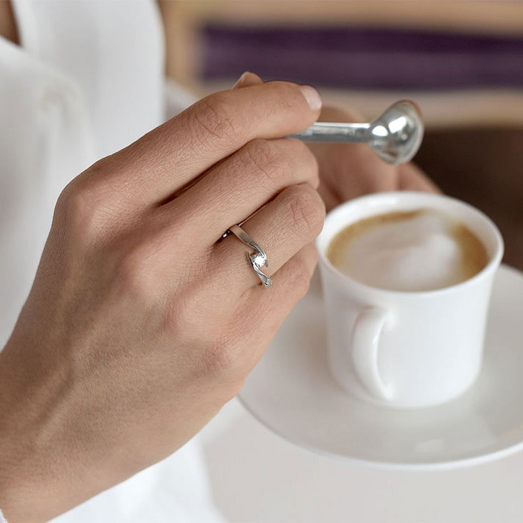 Verlobungsring Platin 950/- mit Diamant 0,50ct | TWIST - Trauringmacher München