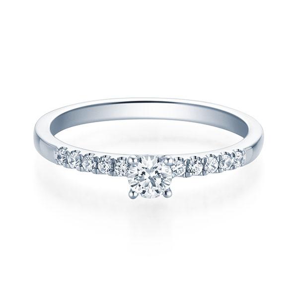 Verlobungsring Platin 950/- mit Diamanten zus. 0.33ct | DIAMORE - Trauringmacher München