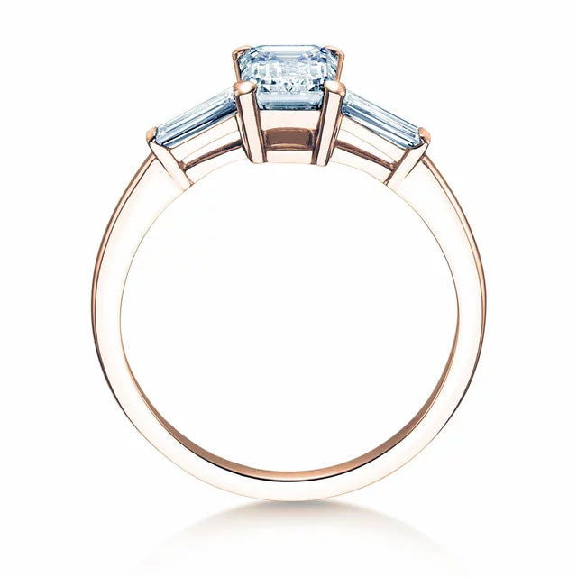 Verlobungsring Rosegold 750/- 18ct mit Diamanten zus. 0.70ct | EMERALD SKY - Trauringmacher München
