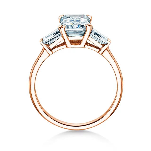 Verlobungsring Rosegold 750/- 18ct mit Diamanten zus. 1.30ct | EMERALD SKY - Trauringmacher München