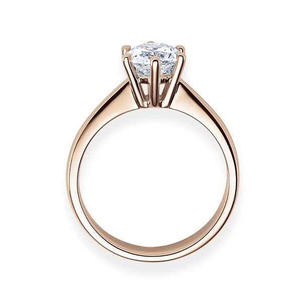 Verlobungsring Rosegold 750/- 18k mit Diamant ab 0.30ct | FRIDRICH - Trauringmacher München