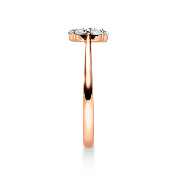 Verlobungsring Rosegold 750/- mit Diamanten zus. 0.25ct | FLOWER - Trauringmacher München