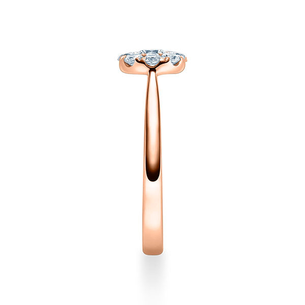 Verlobungsring Rosegold 750/- mit Diamanten zus. 0.25ct | HALO - Trauringmacher München