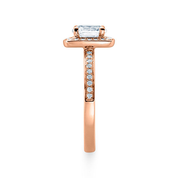 Verlobungsring Rosegold 750/- mit Diamanten zus. 0.42ct | TAL - Trauringmacher München