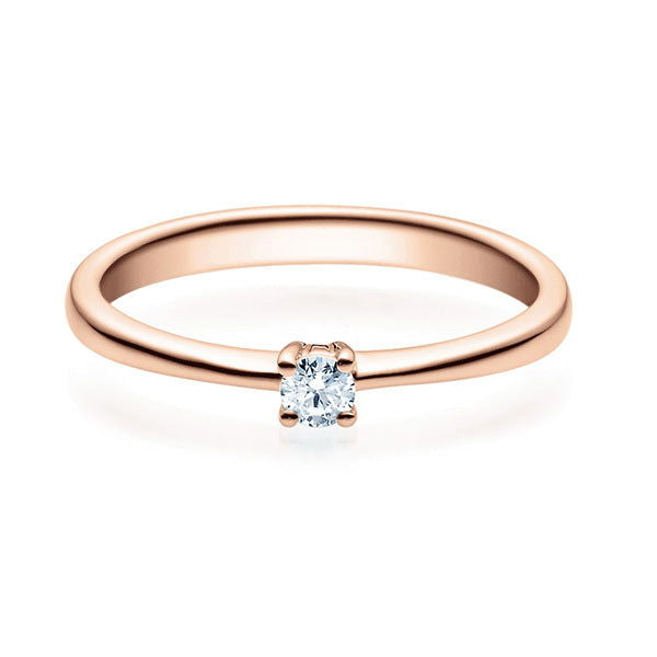 Verlobungsring Rosegold mit Diamant ab 0.10ct | HABITI - Trauringmacher München