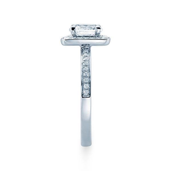 Verlobungsring Weißgold 750/- mit Diamanten zus. 0.42ct | TAL - Trauringmacher München