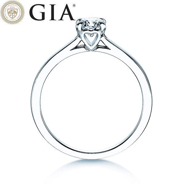 Verlobungsring Weißgold mit Diamant 0,50ct | HERZLOVE - Trauringmacher München
