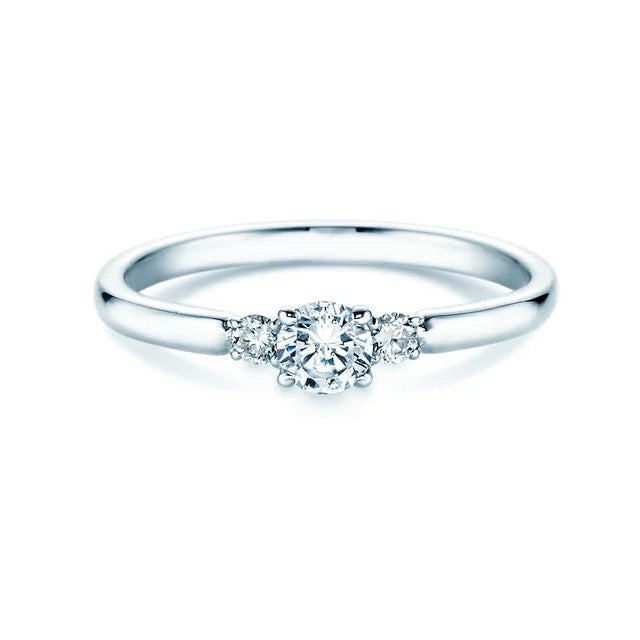 Verlobungsring Weißgold mit Diamanten zus. 0.30ct | GLORY PETITE - Trauringmacher München