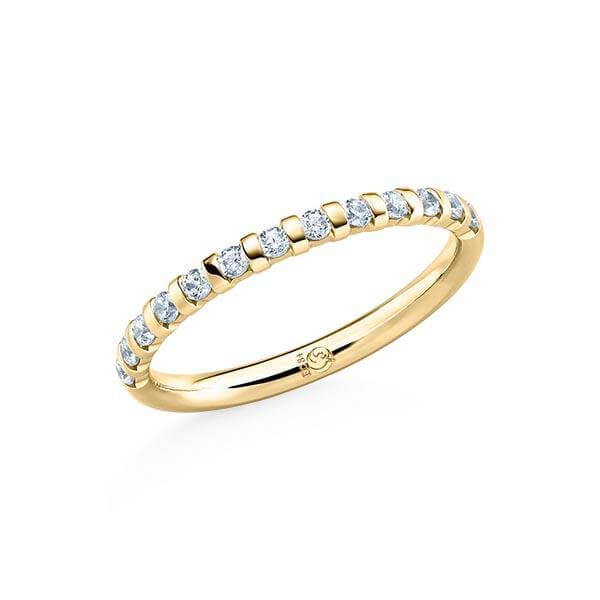 Vorsteckring Gelbgold in 585/- 14ct mit Diamanten TM-1064-GG | MIAMORE - Trauringmacher München