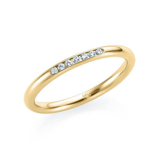 Vorsteckring Gelbgold in 750/- 18ct mit Diamanten TM-1551-GG | SUNSHINE - Trauringmacher München