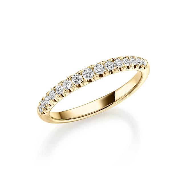 Vorsteckring Gelbgold in 750/- 18ct mit Diamanten zus. 0.27ct TW.VSI | MARIEN - Trauringmacher München