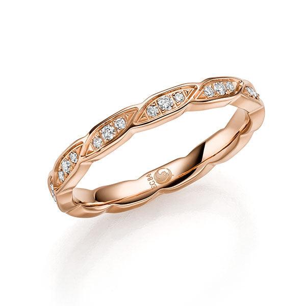 Vorsteckring Rosegold 585/- 14ct mit Diamanten TM-1746-RG | MYLOVE - Trauringmacher München
