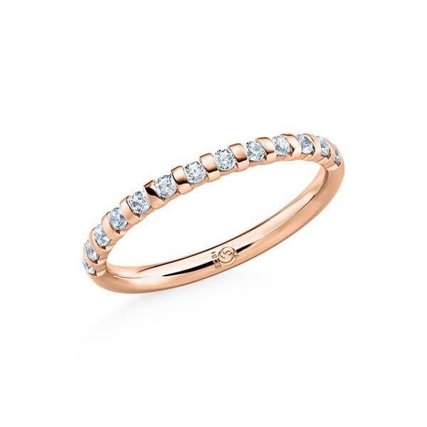 Vorsteckring Rosegold in 585/- 14ct mit Diamanten TM-1064-RG | MIAMORE - Trauringmacher München