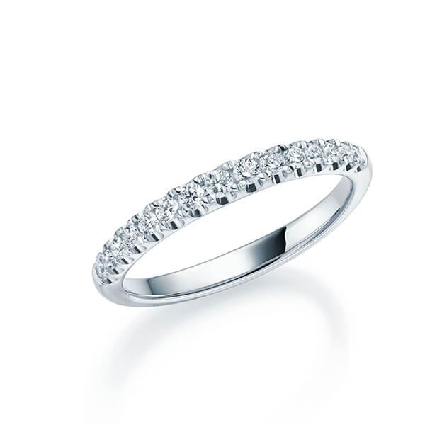 Vorsteckring Weißgold in 750/- 18ct mit Diamanten zus. 0.27ct TW.VSI | MARIEN - Trauringmacher München