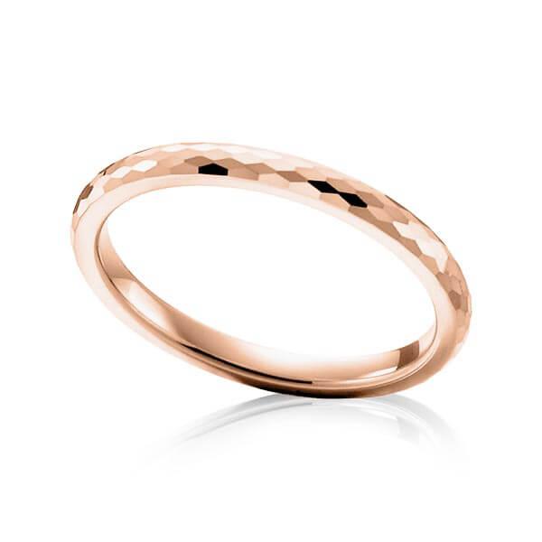 Vorsteckring in Rosegold 750/- 18ct massiv TM-1512-RG - Trauringmacher München