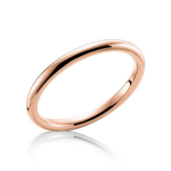 Vorsteckring in Rosegold 750/- 18ct massiv TM-1519-RG - Trauringmacher München
