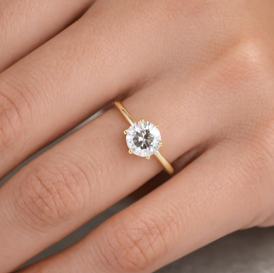 Verlobungsring Gelbgold 585 mit Diamant I EILEN