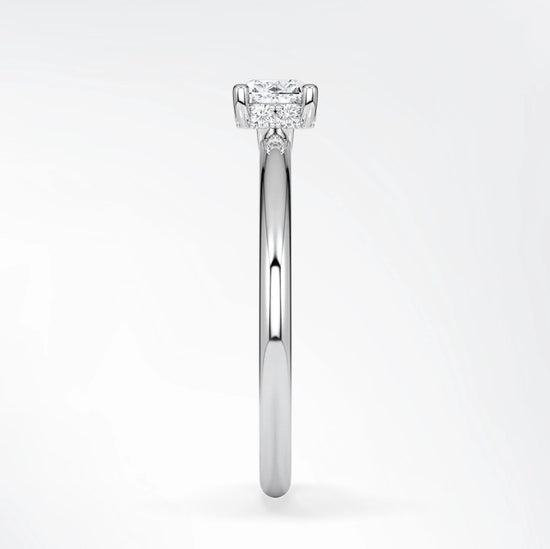 Verlobungsring Platin 950 mit Diamant I AMORE CUSHION