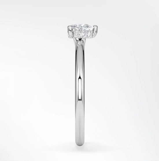 Verlobungsring Platin 950 mit Diamant I AMORE HERZ