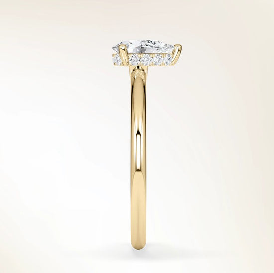 Verlobungsring Gelbgold 585 mit Diamant I AMORE TROPFEN