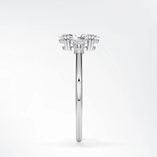 Verlobungsring Platin 950 mit Diamanten I BELLA MARQUISE