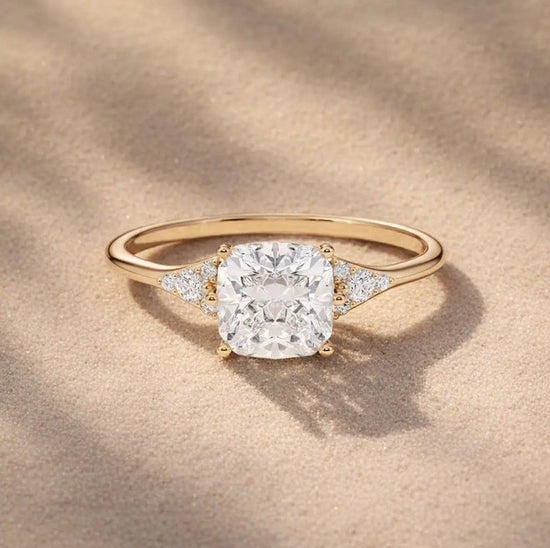 Verlobungsring Gelbgold 585 mit Diamanten I FIONA CUSHION