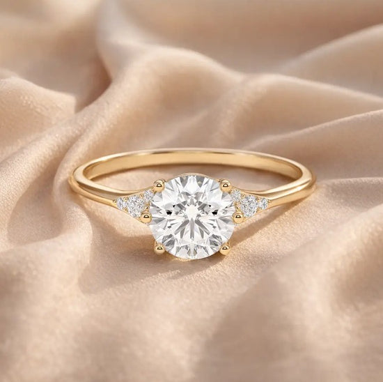Verlobungsring Gelbgold 585 mit Diamanten I FIONA