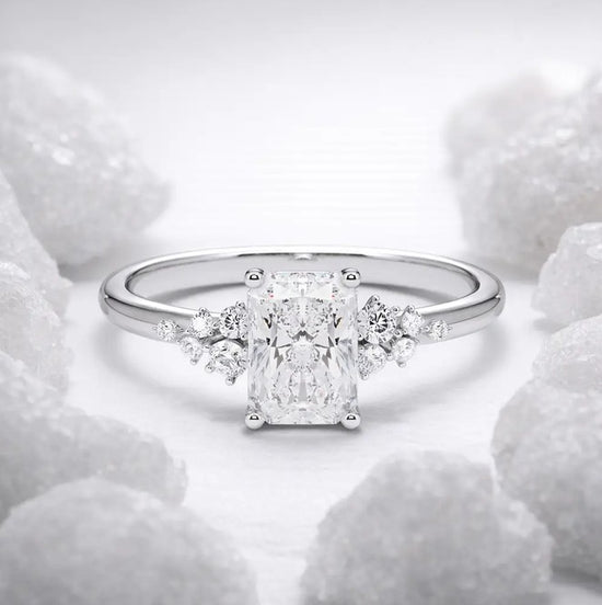 Verlobungsring Platin 950 mit Diamanten I MIRA RADIANT