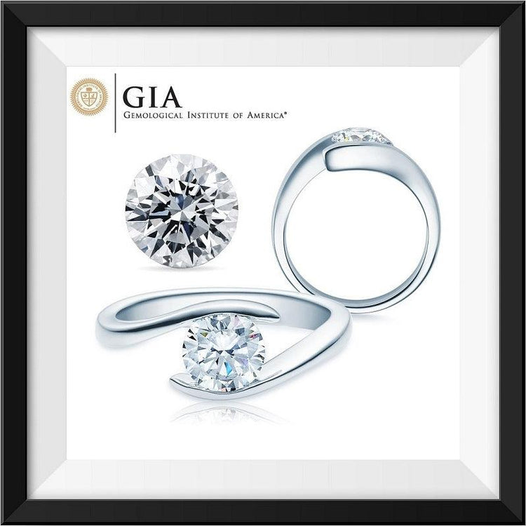 VERLOBUNGSRINGE MIT GIA DIAMANTEN