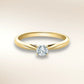 Verlobungsring HABITI Gelbgold 585 mit Diamant 0,25 ct, Solitär in Krappenfassung – Trauringmacher München & Freising