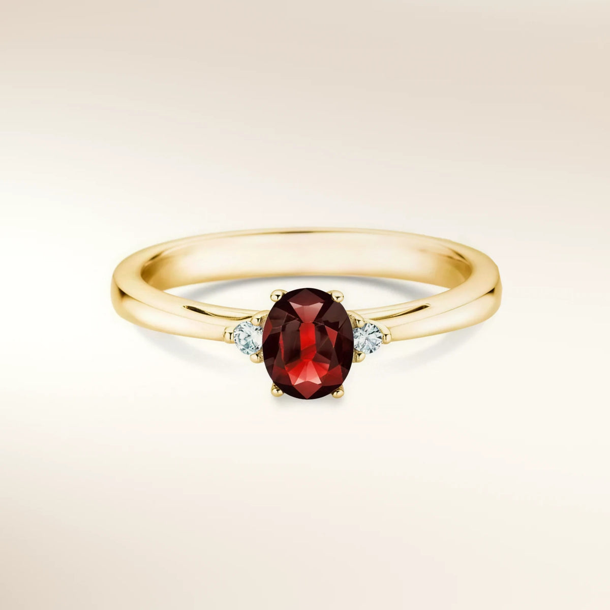 Verlobungsring LIFE Gelbgold 585 mit Rubin & Diamanten – Trauringmacher München & Freising