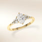 Verlobungsring MIRA OVAL Gelbgold 585 mit ovalem Diamant & Seitendiamanten – Trauringmacher München & Freising