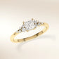 Verlobungsring MIRA PRINCESS Gelbgold 585 mit Princess-Diamant & Seitendiamanten – Trauringmacher München & Freising
