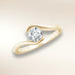 Verlobungsring SWING Gelbgold 585 mit Diamant 0,25 ct – Trauringmacher München & Freising
